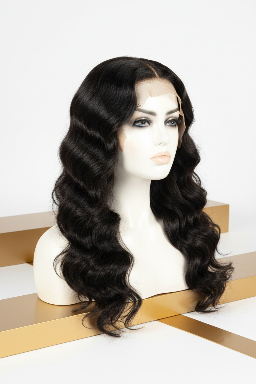 Deep Wave Wig 50.8cm - Three Quarter View