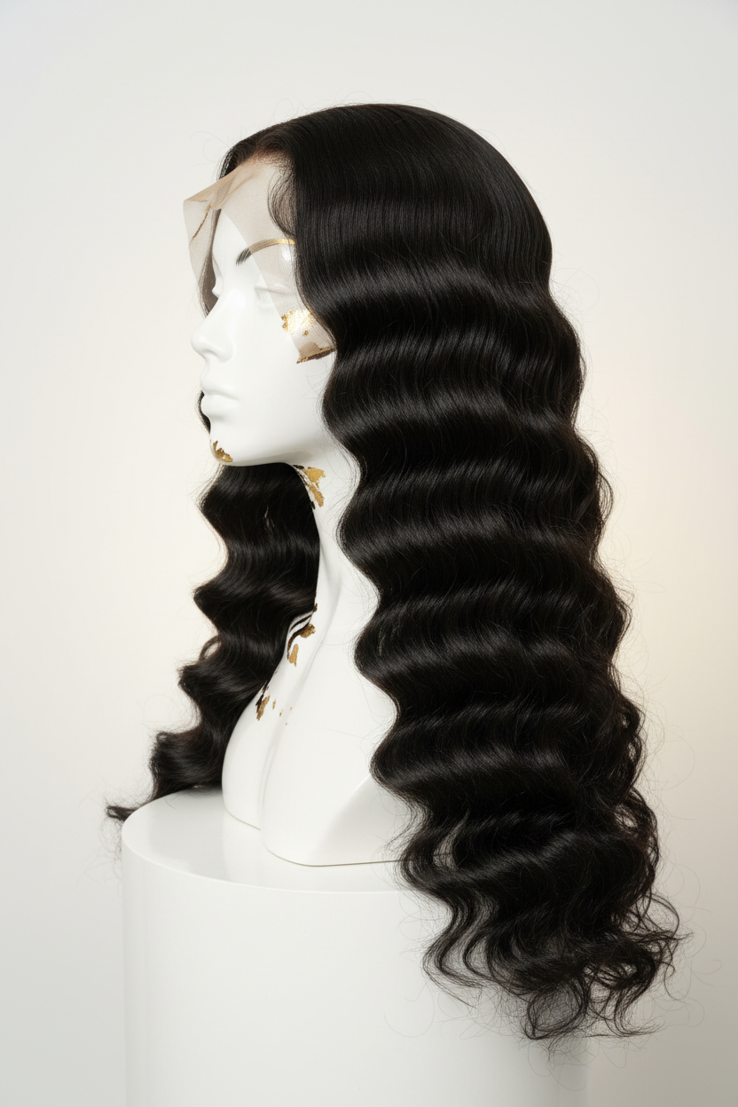 Deep Wave Wig 66.4cm - Side View
