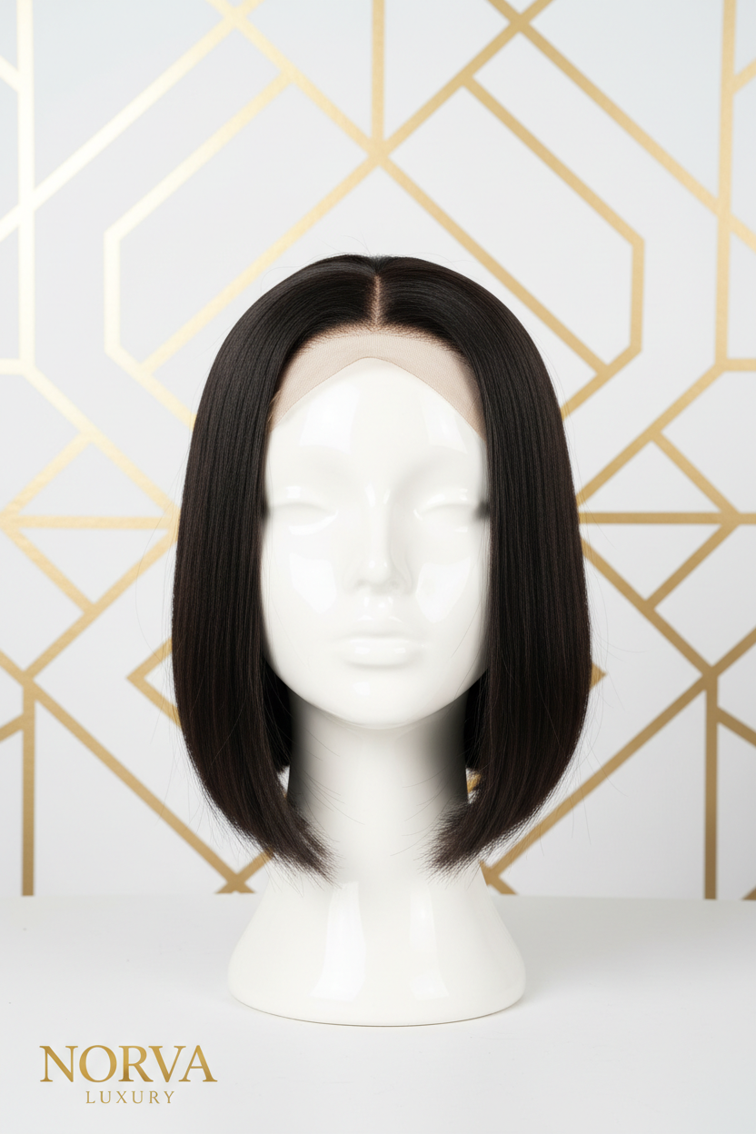 HD Straight Bob 25.4cm Black - Front