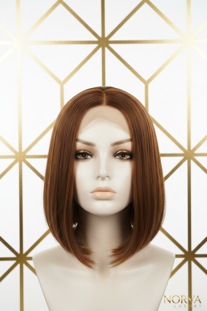HD Straight Bob 25.4cm Brown - Front