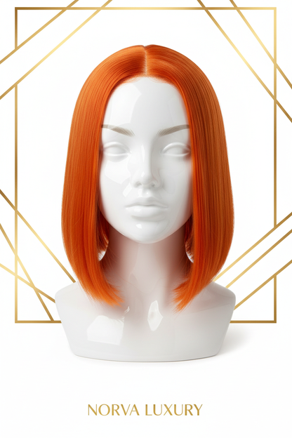 HD Straight Bob 25.4cm Orange - Front