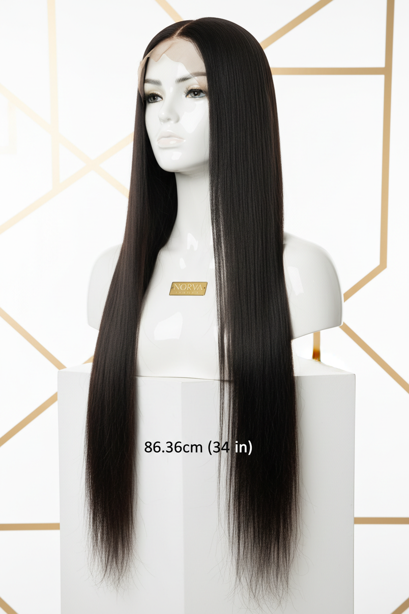HD Straight Lace Front 86.36cm - Three Quarter