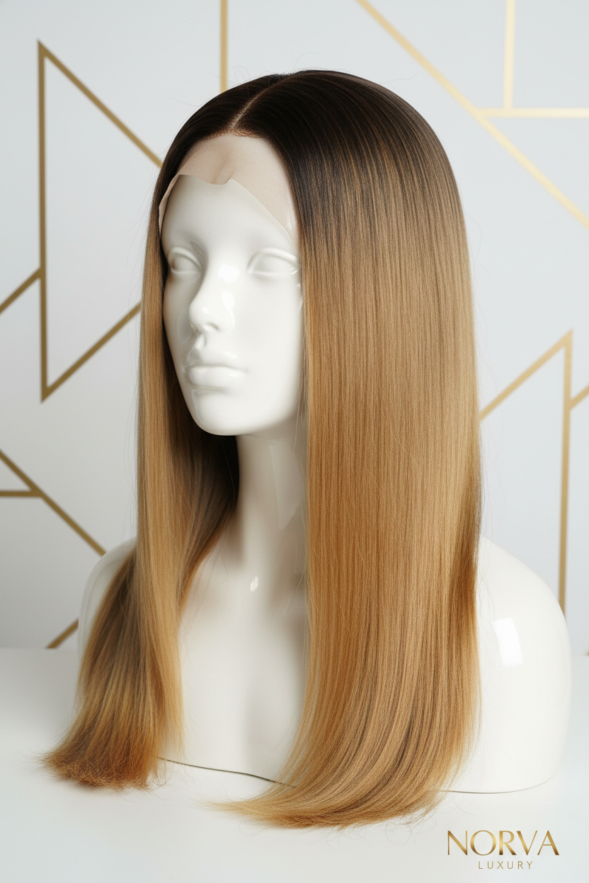HD Straight Wig 50.8cm Honey Blonde - Three Quarter
