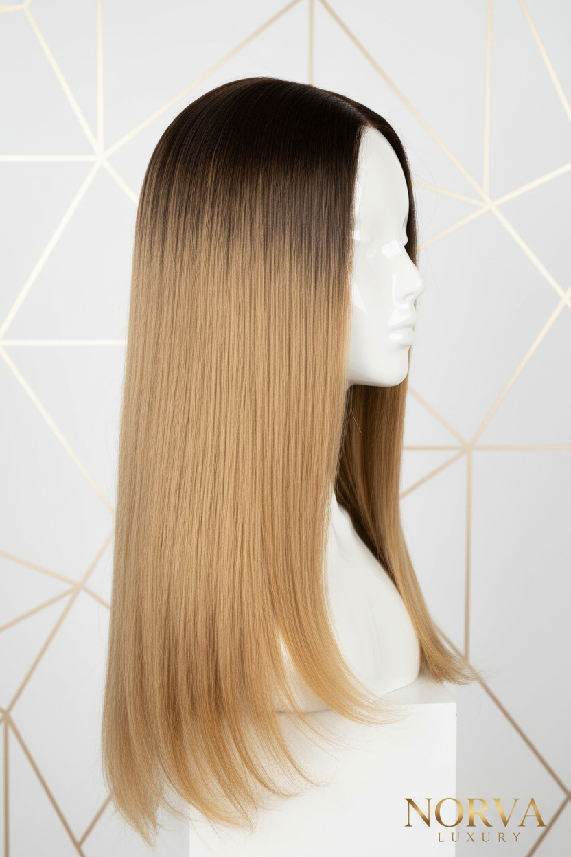 HD Straight Wig 55.88cm Honey Blonde - Side