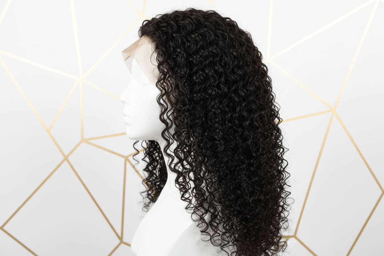 Jerry Curl Wig - Side View