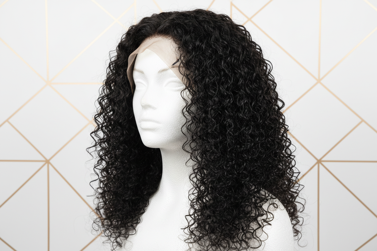 Jerry Curl Wig - Three Quarter View