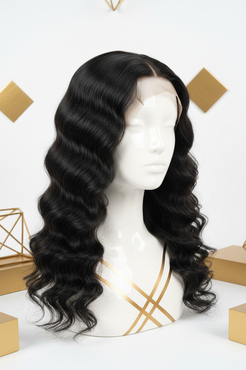 Water Wave Wig 45.72cm - Three Quarter