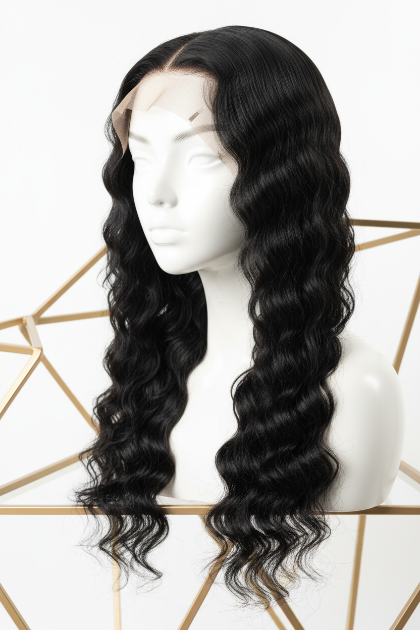 Water Wave Wig 55.88cm - Three Quarter