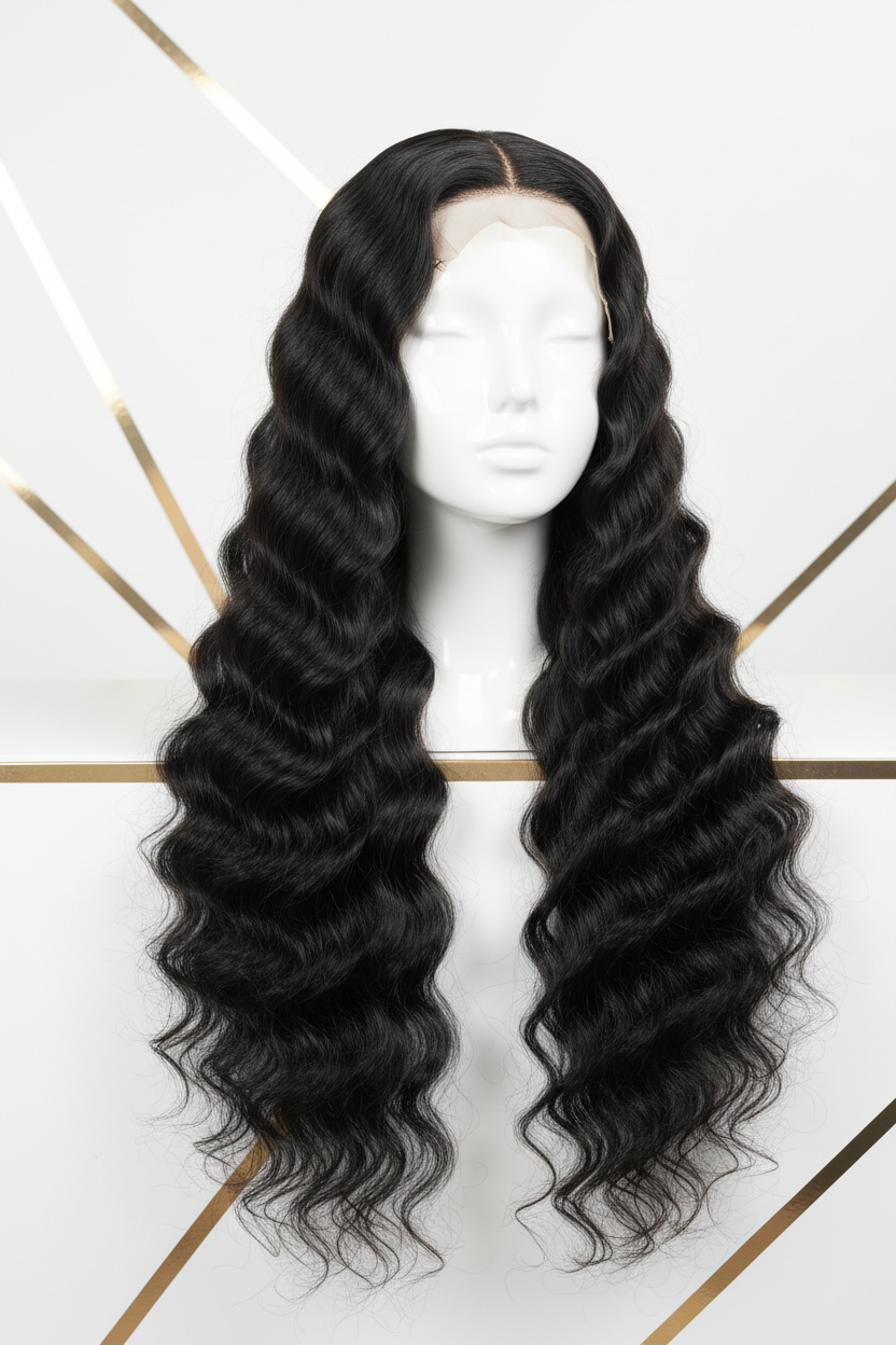 Water Wave Wig 76.2cm - Three Quarter